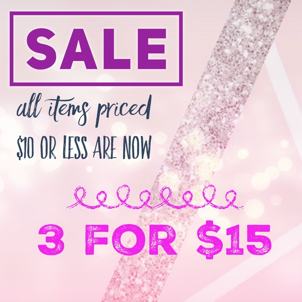SALE 3 FOR $15